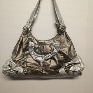 Metallic Silver Women's Handbag